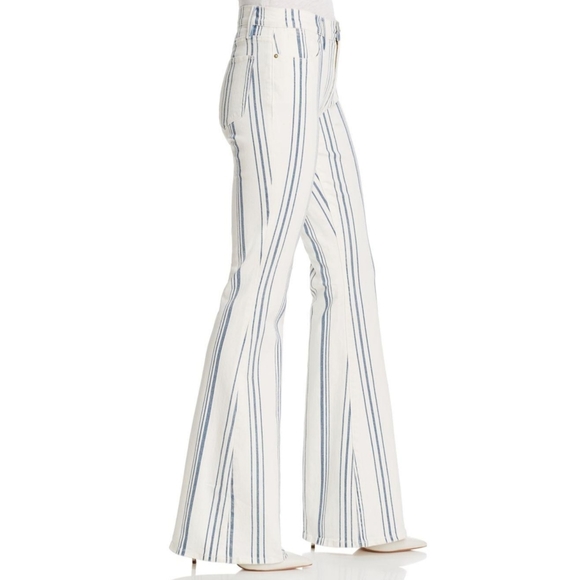 Frame Denim Denim - FRAME Le High Flare Jeans Birkin Stripe